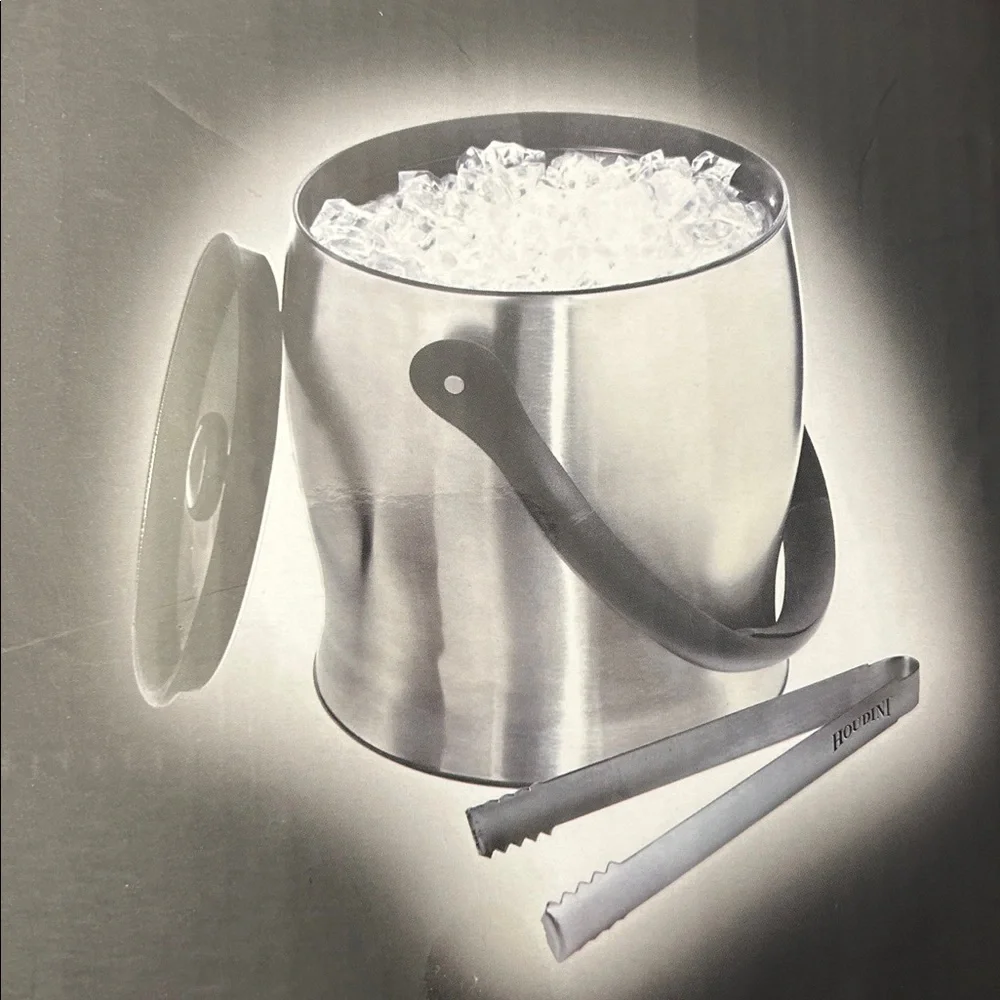 Houdini Ice Bucket with ice tongs